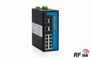 IES3012G-4GS - 8TP+4GS Full Gigabit Portlu End&uuml;striyel Ethernet Switch