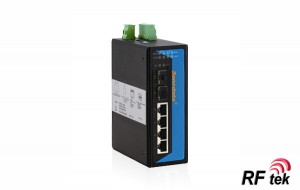 IES716-2GS / 6 Portlu (4TP+2GS Full Gigabit) End&uuml;striyel Ethernet Switch