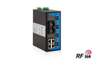 IES618-4F-4D(RS-232) 4TP+4F+4RS-232 portlu Endüstriyel Ethernet Switch