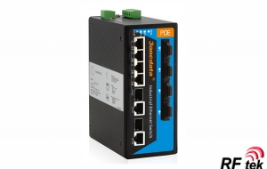 IPS7110-2GC-4F-4POE / 2Gigabit+4Fiber+4TP POE Endüstriyel Ethernet Switch
