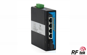 IPS205G-GF-4POE / 4Fiber+1gigabit POE End&uuml;striyel Ethernet Switch