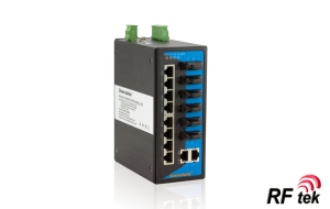 IES3016-6F - 10TP+6F Fiber Portlu End&uuml;striyel Ethernet Switch