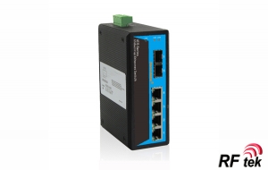 IES206-2GS / 4TP+2GS GigaBit Fiber portlu  End&uuml;striyel Ethernet Switch