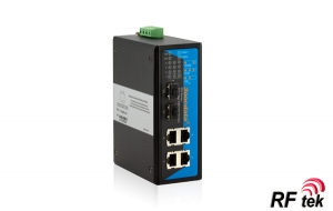 IES206G-2GS - 6 portlu Full Gigabit End&uuml;striyel Ethernet Switch