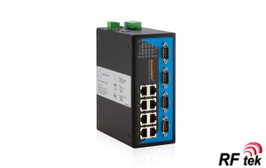 IES618-4D(RS-232)--8TP+4RS-232 portlu Endüstriyel Ethernet Switch